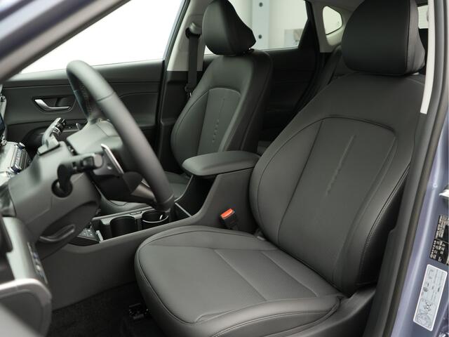 Hyundai Kona 1.6 GDI HEV Premium Met Lederen Bekleding, Stoelverwarming en Navigatie Uit voorraad leverbaar!