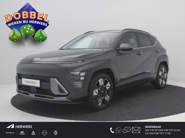 Hyundai Kona 1.6 GDI HEV Premium / Navigatie / Apple Carplay Android Auto / Climate Control / Stoelverwarming Voor+Achter / Stoelverkoeling Voor /