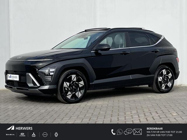 Hyundai Kona 1.6 GDI HEV Premium Sky / Schuif-/Kanteldak / Lederen bekleding / BOSE Audio / Stoelverwarming & Verkoeling / Navigatie + Apple Carplay/Android Auto /