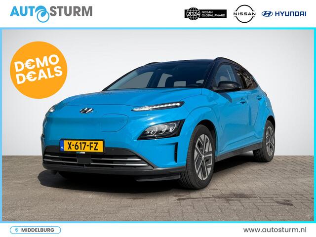 Hyundai Kona EV Premium 64 kWh Two-Tone Lakkleur | Head-Up Display | Adapt. Cruise Control | Stuur- + Stoelverwarming | Leder | Rijklaarprijs!