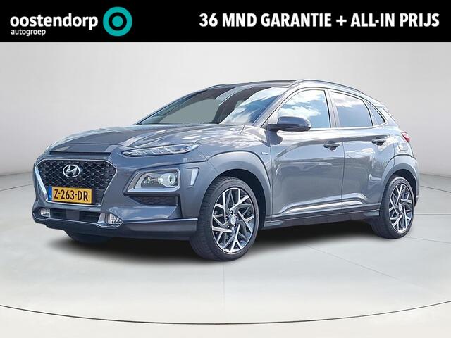 Hyundai Kona 1.6 GDI HEV Premium | Achteruitrijcamera | Stoel/stuurverwarming | Apple Carplay/Android Auto | Schuif/kanteldak | Head-up display | 36 Maanden garantie |
