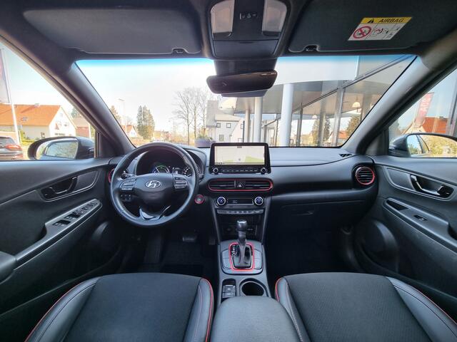Hyundai Kona 1.6 GDI HEV Automaat Premium | Leder | Camera | Head-up | Krell | Nette staat!