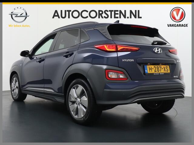 Hyundai Kona EV 64kWh 204pk Premium Leer Elektr.Schuif-K-dak Apple Carplay Android Navi Camera Elektr.Stoelen+Verwarmd+Ventilatie-koeling ! Adaptive Cruise/Stop&Go Zelfsturend MultMedia Led Keyless Dab+ Premium 484km actieradius WLTP !! Heerlijke, sterke FEV , Enorm E
