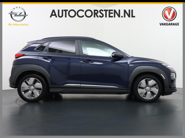 Hyundai Kona EV 64kWh 204pk Premium Leer Elektr.Schuif-K-dak Apple Carplay Android Navi Camera Elektr.Stoelen+Verwarmd+Ventilatie-koeling ! Adaptive Cruise/Stop&Go Zelfsturend MultMedia Led Keyless Dab+ Premium 484km actieradius WLTP !! Heerlijke, sterke FEV , Enorm E