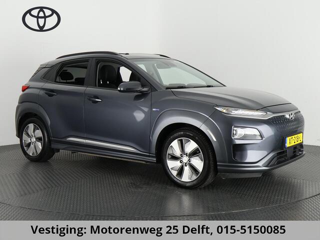 Hyundai Kona EV PREMIUM 204 PK ACCU=100% BERIJK TOT 508 KM !!! Hyundai Kona EV PREMIUM 204 PK PANORAMADAK ACCU=100% 64Kwh. LEER. NAVI. KEYLESS. FULL OPTION. TOT 5 JAAR GARANTIE*