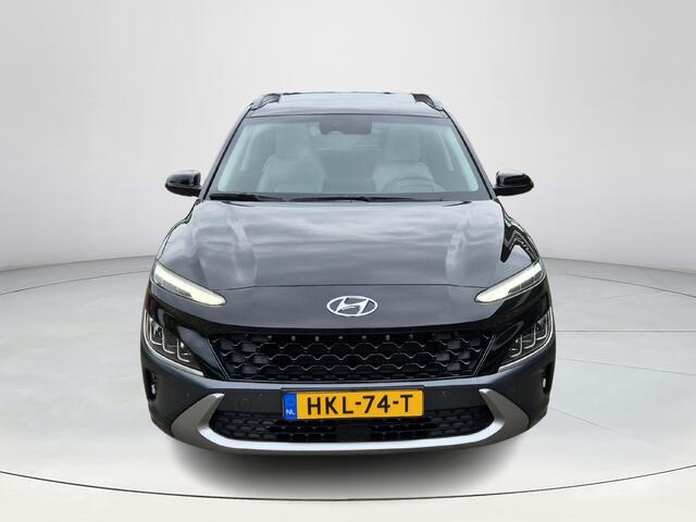 Hyundai Kona 1.6 GDI HEV Premium | Apple Carplay | Schuif / kanteldak | Achteruitrijcamera | Lederen Bekleding | 18'inch Lichtmetalen Velgen |