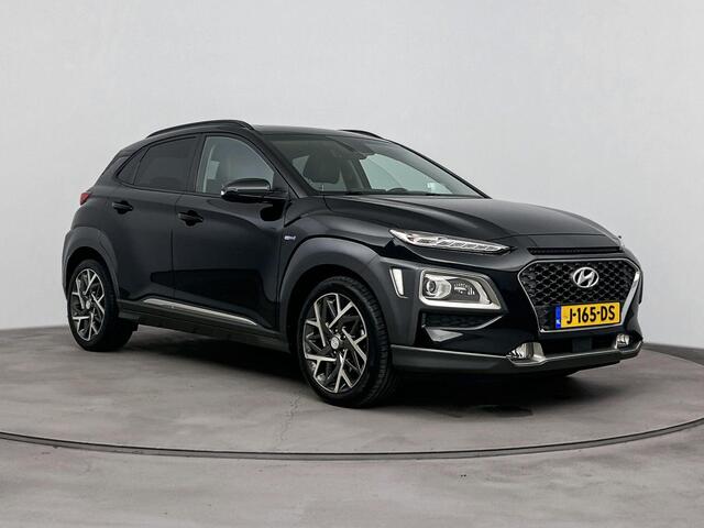Hyundai Kona 1.6 GDI HEV Premium Sky Navigatie | cruise controle | apple carplay | panorama open dak | leder | stoelverwarming |