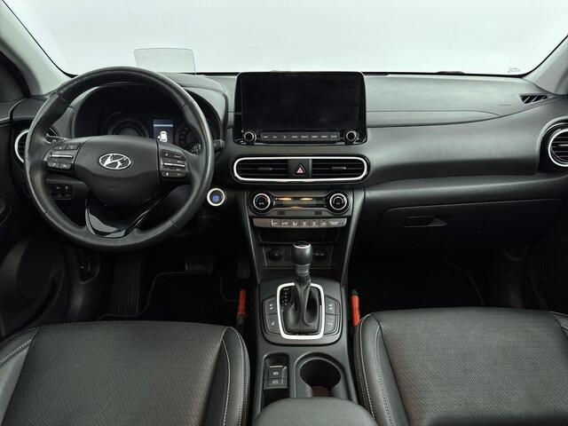 Hyundai Kona 1.6 GDI HEV Premium Sky Navigatie | cruise controle | apple carplay | panorama open dak | leder | stoelverwarming |