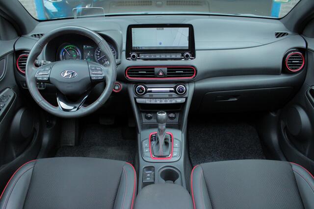 Hyundai Kona 1.6 GDI HEV Premium |dealer onderhouden|stoel/stuurverwarming|keyless|