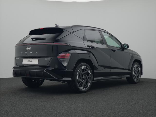 Hyundai Kona Electric N Line 65.4 kWh Volledig Elektrisch met Navigatie, Lederen bekleding en Stoelverwarming Uit voorraad leverbaar!