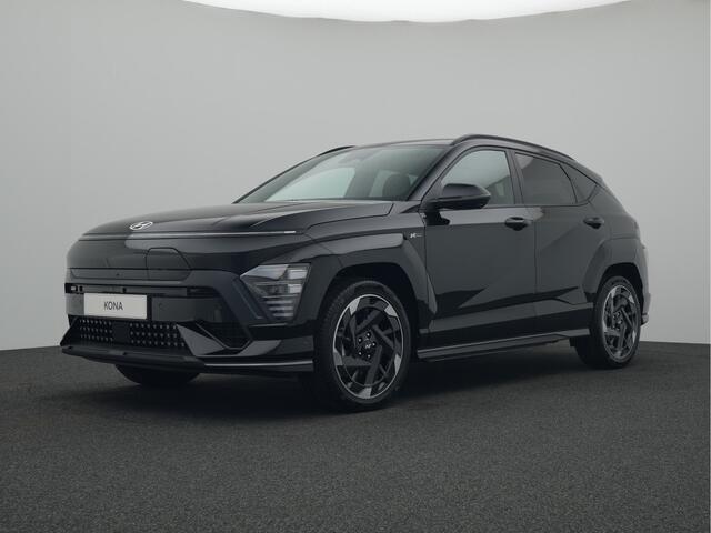 Hyundai Kona Electric N Line 65.4 kWh Volledig Elektrisch met Navigatie, Lederen bekleding en Stoelverwarming Uit voorraad leverbaar!