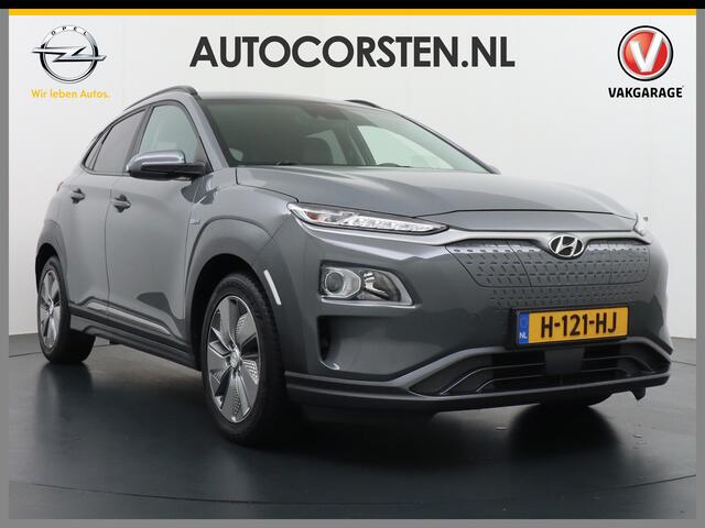 Hyundai Kona EV 64kWh Stoelverwarming Apple Carplay Android Auto Navi Ecc Adap.Cruise Head-Up Display Camera DAB PDC Fashion Design-Pack Keyless Bluelink Led Regen-Lichtsensor Dodehoek-assistent Rijstrooksensor 1e Eigenaar, 449km WLTP actieradius Heerlijke sterke en e