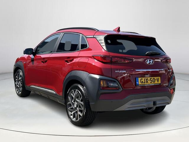 Hyundai Kona 1.6 GDI HEV Premium |Climate control| Sportvelgen| Trekhaak| Navigatiesysteem| Lederen bekleding| Acterruitrijcamera|