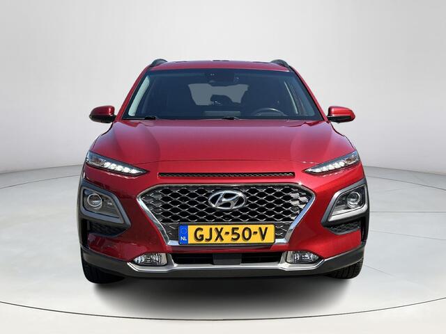 Hyundai Kona 1.6 GDI HEV Premium |Climate control| Sportvelgen| Trekhaak| Navigatiesysteem| Lederen bekleding| Acterruitrijcamera|