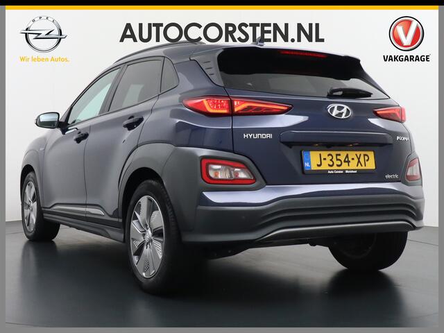 Hyundai Kona EV 64kWh 204pk 3 Fase Leder Apple Carplay Android Auto Head-Up display Navi Camera Standkachel Adaptive Cruise/Stop&Go Zelfsturend Multimedia Led Keyless Dab+ Premium Automaat Pdc Elektr.Stoelen+Verwarmd+Ventilatie-koeling
