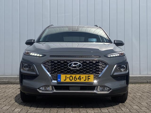 Hyundai Kona 1.6 GDI HEV Premium NL Auto Leder Trekhaak Stoel Verkoeling Stuur Verwarmd HUD PDC Carplay Navi