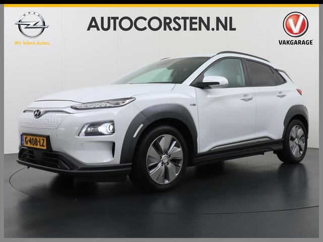 Hyundai Kona EV 64kWh 204pk Premium Leer Head-Up Display Apple Carplay Android Navi Camera Elektr.Stoelen+Verwarmd Adaptive Cruise/Stop&Go Zelfsturend Multimedia Led Keyless DAB+ Keyless Pdc Subwoofer Bluetooth Dodehoek detector Privacy Glas Rijstrooksensor