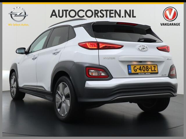 Hyundai Kona EV 64kWh 204pk Premium Leer Head-Up Display Apple Carplay Android Navi Camera Elektr.Stoelen+Verwarmd Adaptive Cruise/Stop&Go Zelfsturend Multimedia Led Keyless DAB+ Keyless Pdc Subwoofer Bluetooth Dodehoek detector Privacy Glas Rijstrooksensor