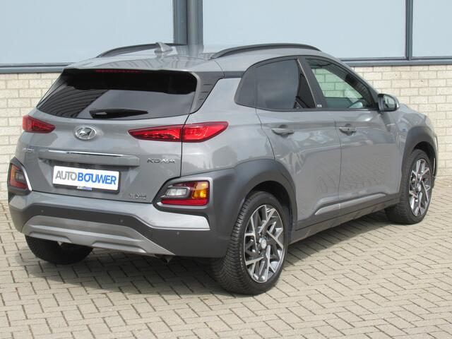 Hyundai Kona 1.6 GDI HEV Premium Sky 2e eigen | dealer onder | leder | opendak | keyless | head-up