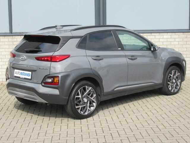Hyundai Kona 1.6 GDI HEV Premium Sky 2e eigen | dealer onder | leder | opendak | keyless | head-up