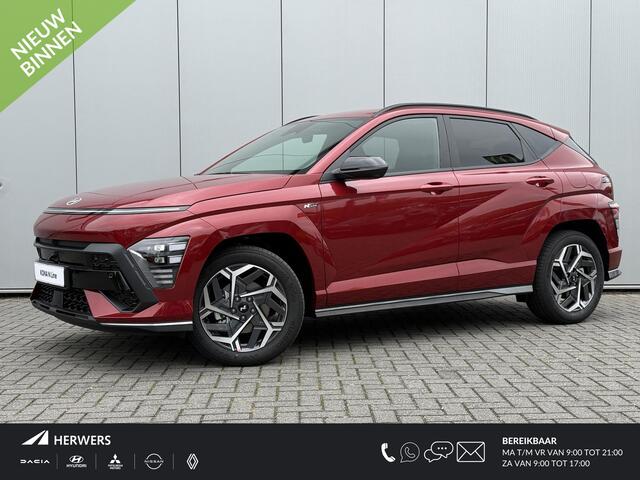 Hyundai Kona 1.6 GDI HEV N Line / Modeljaar 2026 / 3000 Korting / Stoelverkoeling / Stuurverwarming / Stoelverwarming Voor + Achter / Snel Leverbaar! /