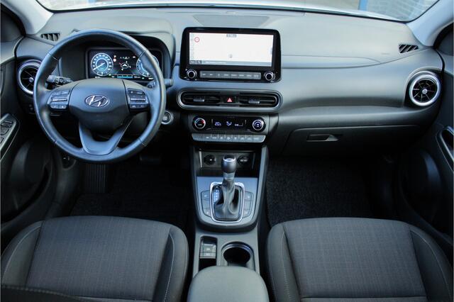 Hyundai Kona 1.6 GDI HEV Fashion |trekhaak|dealer onderhouden|parkeersensoren|stoelverwarming|stuurverwarming|