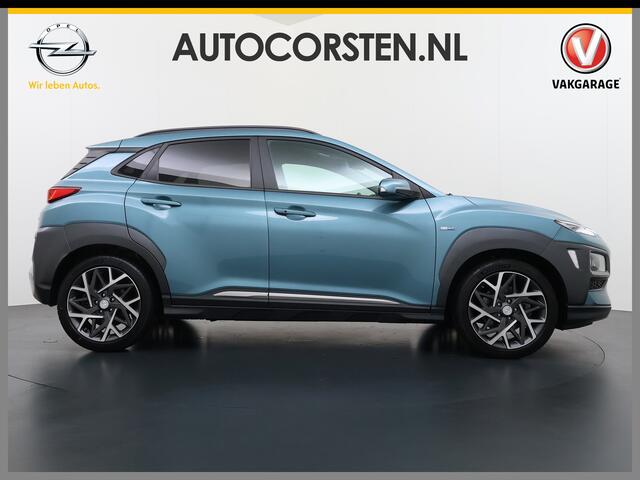 Hyundai Kona 1.6GDI HEV Hybride Premium Leder Trekhaak Krell®-Audio Adap.Cruise Stoel Verwarming/Ventilatie Camera Apple Carplay Android Auto Navi Ecc Pdc Keyless Elek.Stoelen Lmv Head-Up Display Lane Assist Blind-Spot Monitoring Origineel Nederlandse Auto 1e Eigenaar