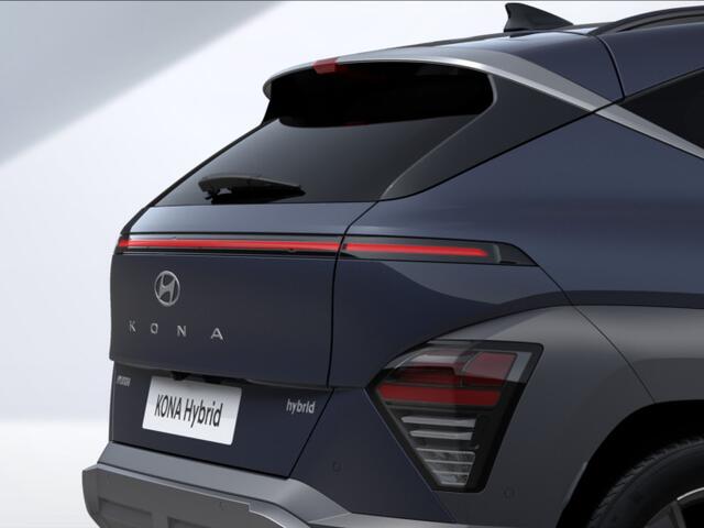 Hyundai Kona 1.6 GDI HEV Premium Sky | Uit voorraad leverbaar! | Schuif-/kantel dak | Elektrische stoelen | Stoel/stuurverwarming | Stoelverkoeling | 2e zit-rij stoelverwarming | Lederen bekleding | 360* camera | Adaptive cruisecontrol | Active lane-keeping |