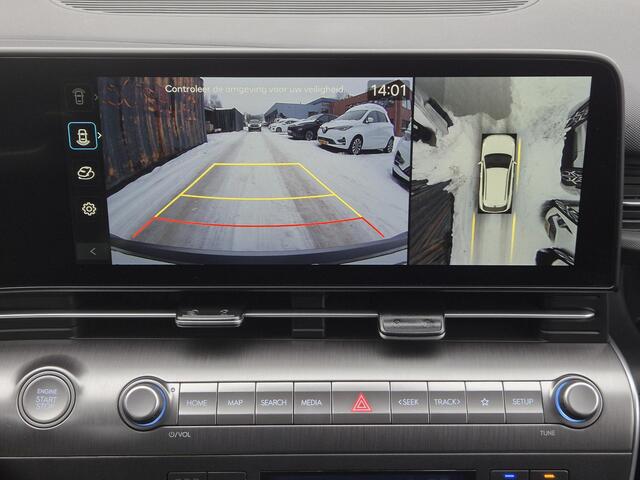 Hyundai Kona 1.6 GDI HEV Premium Automaat / Fabrieksgarantie tot 04-2029 / Trekgewicht 1.300Kg / Stoelverkoeling / Stoelverwarming Voor + Achter / Stuurverwarming / 360 Camera / BOSE Audio / Elektrische achterklep /