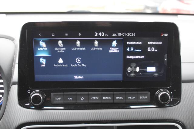 Hyundai Kona 1.6 GDI HEV Fashion Trekhaak Dodehoek Sensor l Apple/Android carplay l Adaptief cruise control l Navi l Armsteun l Elektrisch inklapbare buitenspiegels l Airco l Achteruitrijcamera