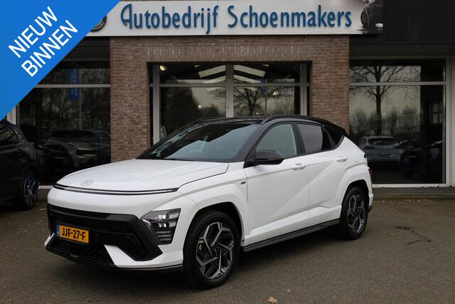 Hyundai Kona 1.6 GDI HEV N-LINE Edition CARPLAY CAMERA ACC DAB NAVI CLIMA LANE-ASSIST DAW KEYLESS DRAADLOZE-OPLADER 2XPDC 18''LMV ENZ.