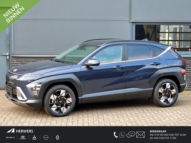 Hyundai Kona 1.6 GDI HEV Premium / ¤2500,- Voordeel / Direct Leverbaar / Stoelverkoeling / Stuurverwarming / Stoelverwarming Voor + Achter /