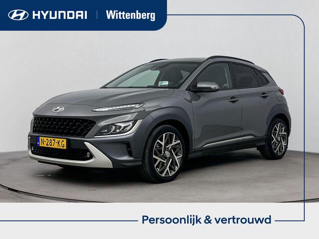 Hyundai Kona 1.6 GDI HEV Premium | Afneembare trekhaak 1300 kg | Navigatie | Parkeer sensoren voor +achter | stoel en stuur verwarming |