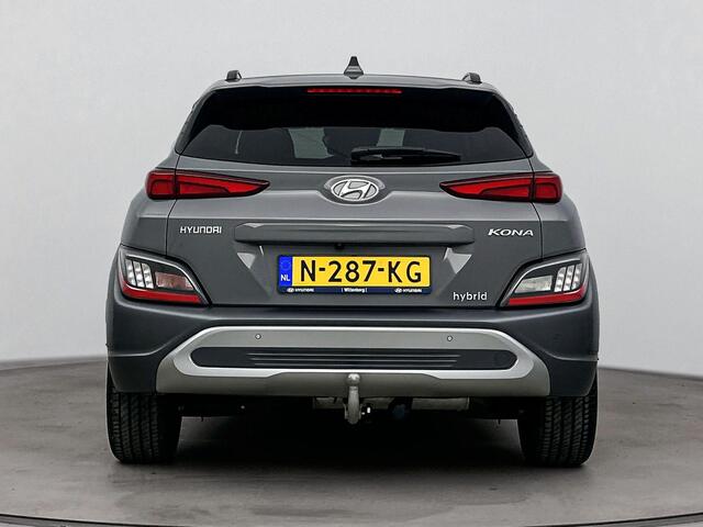 Hyundai Kona 1.6 GDI HEV Premium | Afneembare trekhaak 1300 kg | Navigatie | Parkeer sensoren voor +achter | stoel en stuur verwarming |