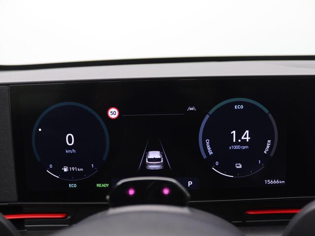 Hyundai Kona 1.6 GDI HEV N Line Sky 141PK Aut. Trekhaak, Schuifdak, Memorystoel, Keyless, Elektr. Achterklep, Navi, 360gr. Camera, 18" LM Velgen, Stoel verwarming & ventilatie, Stuurverwarming