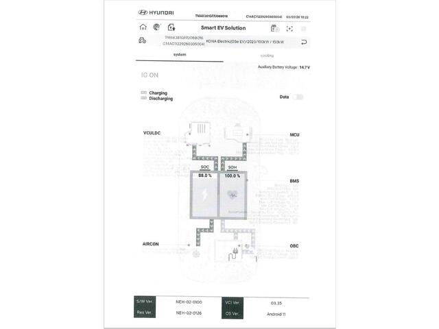 Hyundai Kona EV Comfort 64 kWh / Navi in Apple Carplay/Android Auto / Airco (automatisch) / Cruise control adaptief met Stop&Go / Soh 100 % /