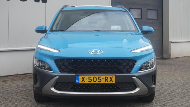 Hyundai Kona 1.6 HYBRID Premium Automaat Schuif-Kanteldak Stoelverstelling | Leder | HUD | Navigatie 10.25 inch