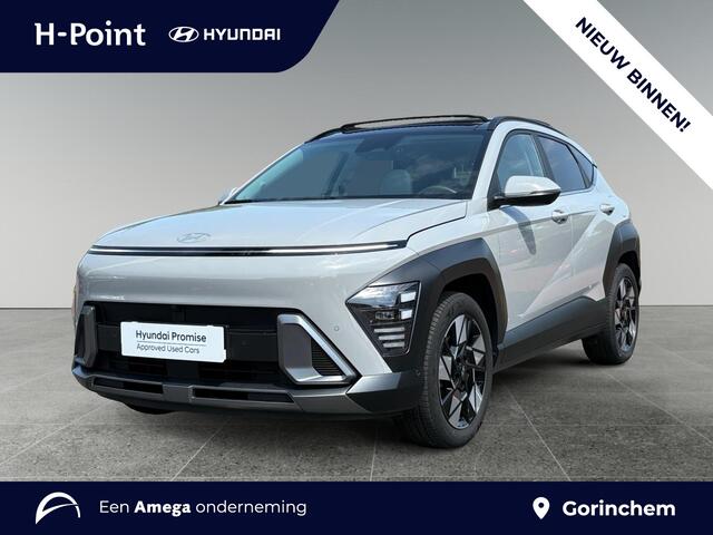 Hyundai Kona 1.6 GDI HEV Premium Sky | SCHUIF/KANTELDAK | FULL LED | PREMIUM LEDER | ADAPTIVE CRUISE | 360° CAMERA | STOELVERW. + KOELING |