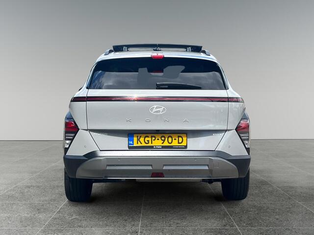 Hyundai Kona 1.6 GDI 140pk HEV Premium Sky | SCHUIF/KANTELDAK | FULL LED | PREMIUM LEDER | ADAPTIVE CRUISE | 360° CAMERA | STOELVERW. + KOELING | FABRIEKS.GAR. 4-2030 |