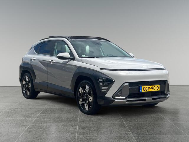 Hyundai Kona 1.6 GDI 140pk HEV Premium Sky | SCHUIF/KANTELDAK | FULL LED | PREMIUM LEDER | ADAPTIVE CRUISE | 360° CAMERA | STOELVERW. + KOELING | FABRIEKS.GAR. 4-2030 |