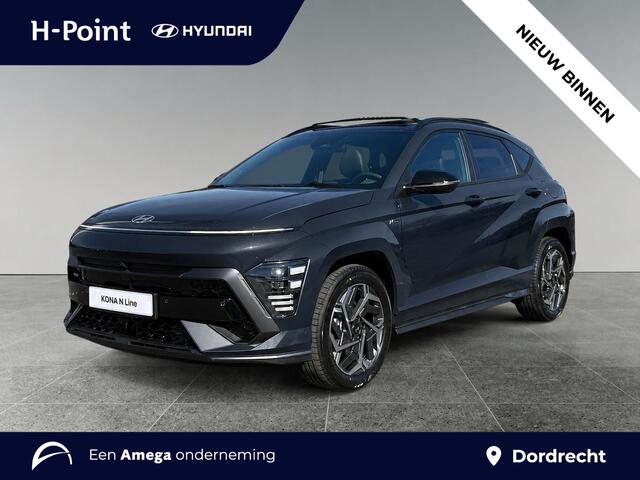 Hyundai Kona N Line Sky 1.6 GDI HEV 137pk | SCHUIF/KANTELDAK | STOEL + STUURVERW. | ADAPTIVE CRUISE | 360° CAMERA | ELEK. ACHTERKLEP |