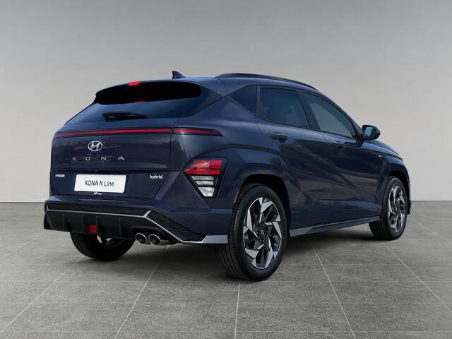 Hyundai Kona N Line Sky 1.6 GDI HEV 137pk | SCHUIF/KANTELDAK | STOEL + STUURVERW. | ADAPTIVE CRUISE | 360° CAMERA | ELEK. ACHTERKLEP |