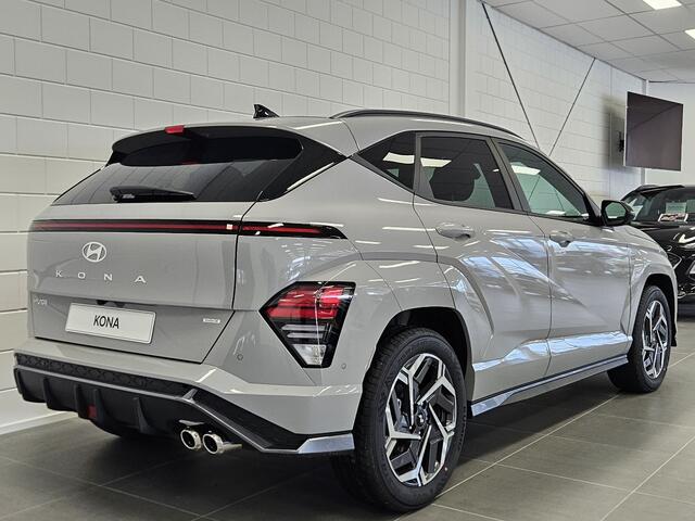 Hyundai Kona 1.6 GDI HEV N Line Full Hybride Automaat met Navigatie, Adaptive Cruise Control en Sport uitvoering Uit voorraad leverbaar!