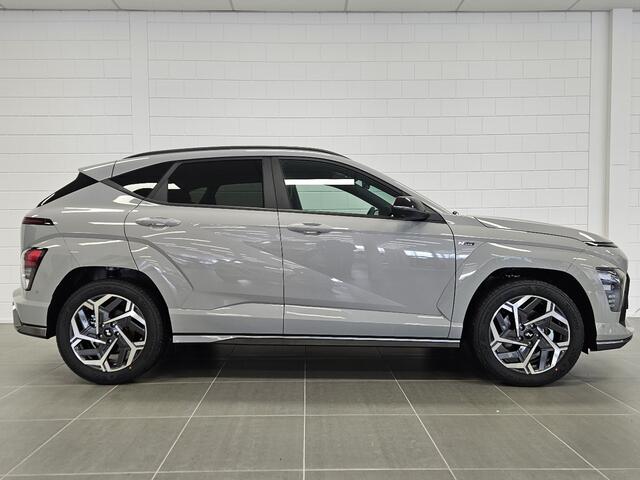 Hyundai Kona 1.6 GDI HEV N Line Full Hybride Automaat met Navigatie, Adaptive Cruise Control en Sport uitvoering Uit voorraad leverbaar!