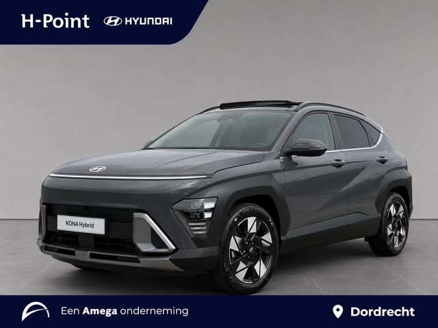 Hyundai Kona 1.6 GDI HEV Premium Sky | SCHUIF/KANTELDAK | FULL LED | PREMIUM LEDER | ADAPTIVE CRUISE | 360° CAMERA | STOELVERW. + KOELING |