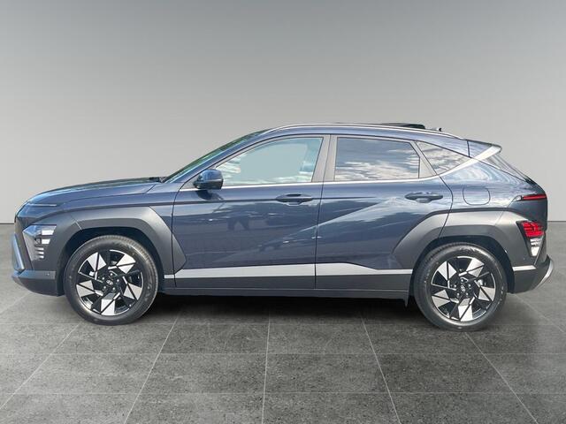 Hyundai Kona Premium Sky 1.6 GDI HEV 137pk | SCHUIF/KANTELDAK | FULL LED | PREMIUM LEDER | ADAPTIVE CRUISE | 360° CAMERA | STOELVERW. + KOELING |