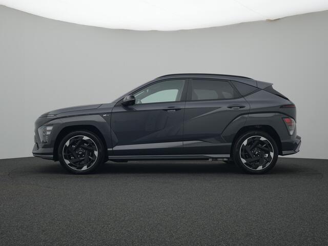 Hyundai Kona Electric N Line 64.8 kWh Volledig Elektrisch met Navigatie, Lederen bekleding en Stoelverwarming Uit voorraad leverbaar!