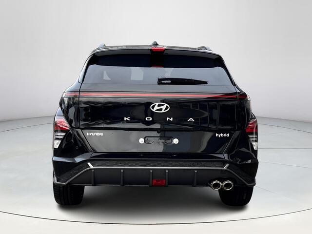 Hyundai Kona 1.6 GDI HEV N Line | Uit voorraad leverbaar! | 360 graden camera | Keyless entry en start | Stoel en stuurverwarming | Stoelventilatie | achterbank verwarmd | Adaptieve Cruise control | Parkeersensoren voor en achter |