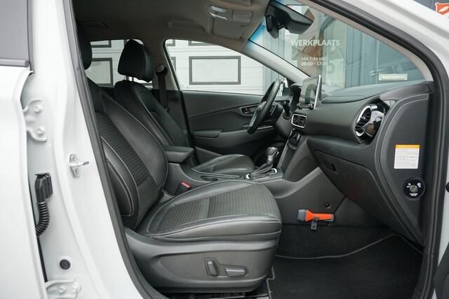 Hyundai Kona 1.6 GDI HEV Premium * DEALDER ONDERHOUDEN * + KEYLESS / LEDER / STOELVENTILATIE / CAMERA / HUD