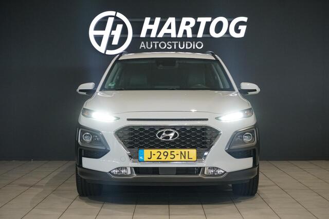 Hyundai Kona 1.6 GDI HEV Premium * DEALDER ONDERHOUDEN * + KEYLESS / LEDER / STOELVENTILATIE / CAMERA / HUD